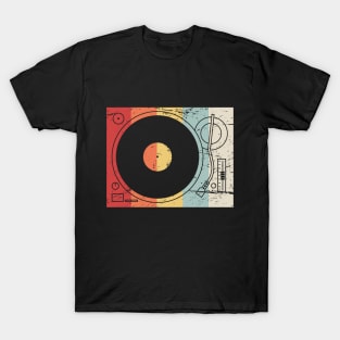 Retro 70s Record Player T-Shirt